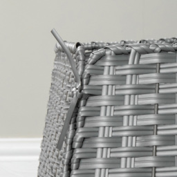 Samuel Alexander Grey Foldable Faux Rattan Christmas Tree Skirt 47cm - Size: 30 x 47 x 46cm - Wilko - thumbnail 7