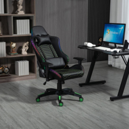 Triton Black LED Gaming Chair - Wilko - thumbnail 3