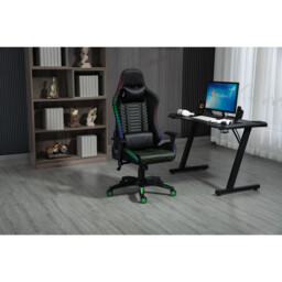 Triton Black LED Gaming Chair - Wilko - thumbnail 2
