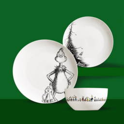 Grinch and Max White Porcelain 12 Piece Dinner Set - Size: 31 x 21 x 31.5cm - Wilko - thumbnail 6