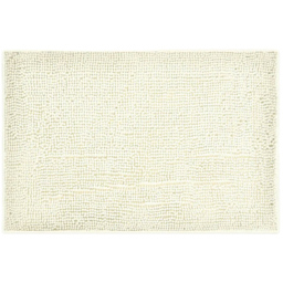 Allure Bath Fashions Cream Chenille Microfibre Supersoft Non-Slip Bobble Bath Mat 60 x 90cm - Wilko