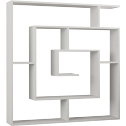 Labirent White Bookcase Room Separator 129cm - Size: 5 Shelf - Decortie - Wilko - thumbnail 3