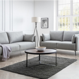 Julian Bowen Rohe 3 Seater Platinum Wool Sofa - Grey - Wilko - thumbnail 7