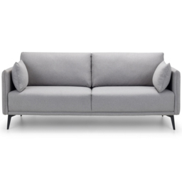 Julian Bowen Rohe 3 Seater Platinum Wool Sofa - Grey - Wilko - thumbnail 4