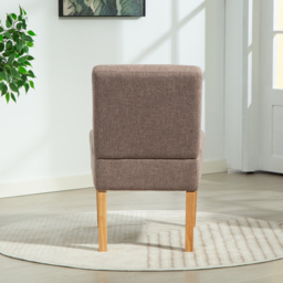 Artemis Home Selina Dark Brown Fabric Armless Accent Chair - Size: Single - Wilko - thumbnail 6