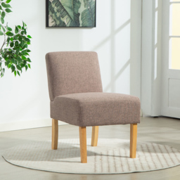 Artemis Home Selina Dark Brown Fabric Armless Accent Chair - Size: Single - Wilko - thumbnail 7