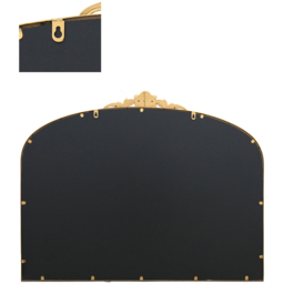 The Crown Gold Arched Metal Wall Mirror 102 x 80cm - MirrorOutlet - Wilko - thumbnail 5