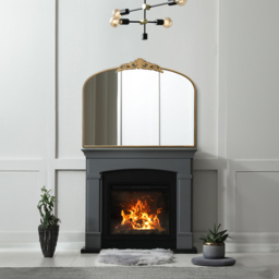 The Crown Gold Arched Metal Wall Mirror 102 x 80cm - MirrorOutlet - Wilko - thumbnail 6