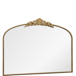 The Crown Gold Arched Metal Wall Mirror 102 x 80cm - MirrorOutlet - Wilko - thumbnail 4