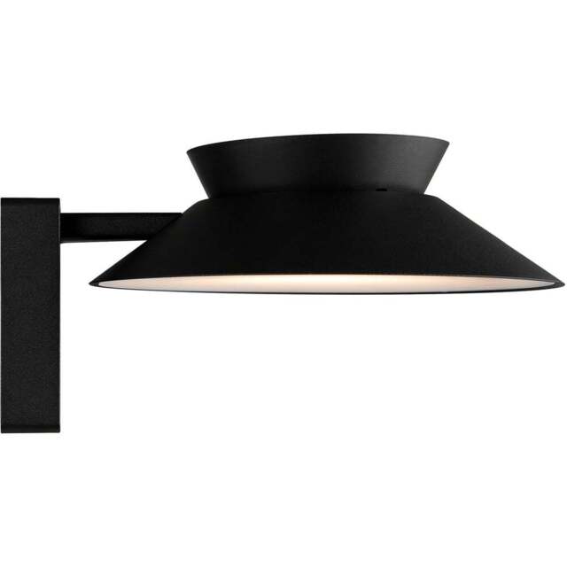 Nordlux Justina Solar Black Wall Light Light - Size: 14.5 x 23 x 14.5cm - Wilko - image 1