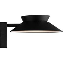 Nordlux Justina Solar Black Wall Light Light - Size: 14.5 x 23 x 14.5cm - Wilko