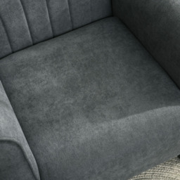 HOMCOM Modern Upholstered Accent Armchair with High Back - Size: Single - Grey - Wilko - thumbnail 4