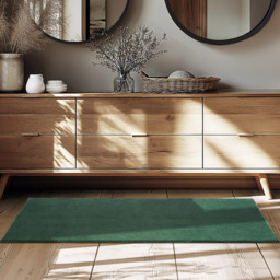tectake Zonelle Green Short Pile Ultra Soft Rug 150 x 80cm - Size: 115 x 7 x 18cm - Blue - Wilko - thumbnail 3