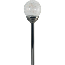 Luxform Mambo Black Pearl LED Garden Solar Spike Light - Size: 12 x 12 x 55cm - Wilko - thumbnail 1