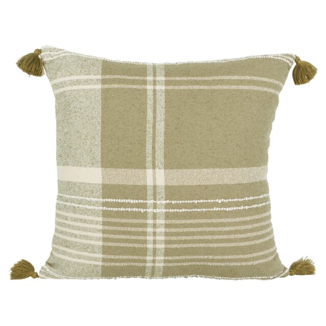 Osbourne Check Cushion Green - Divante - Wilko - image 1