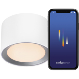 Nordlux Landon Smart White Ceiling Light - Size: 8.2 x 12.5 x 8.2cm - Wilko - thumbnail 4