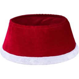 Red Christmas Tree Skirt 56cm - Wilko - thumbnail 1
