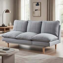 DS Living The Amalfi 3 Seater Sky Blue Textured Fabric Sofa Bed - Wilko - thumbnail 1
