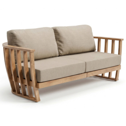 Royalcraft Lucca 5 Seater Teak Effect Lounging Set - Natural - Wilko - thumbnail 4