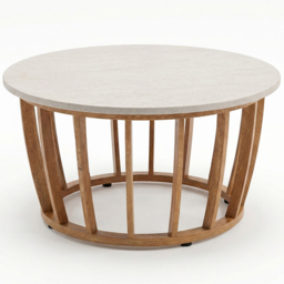 Royalcraft Lucca 5 Seater Teak Effect Lounging Set - Natural - Wilko - thumbnail 5