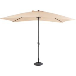 Charles Bentley Beige Half Balcony Parasol 2.7m - Brown - Wilko