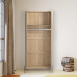 Sofia 2 Door Natural Wardrobe - Wilko - thumbnail 3
