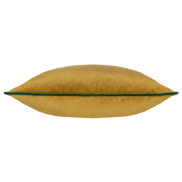 Paoletti Meridian Moss Emerald Velvet Cushion - Size: 55 x 55 cm - Multi - Wilko - thumbnail 3