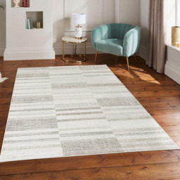 Desire Rugs Mabel Stone Patch Design Rug 200 x 290cm - Size: 290 x 200 x 1.3cm - Grey - Wilko - thumbnail 3