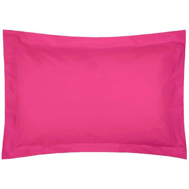 Serene Oxford Fuchsia Pillowcase - Size: 27 x 20cm - Pink - Wilko - image 1