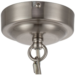 Cosylyte Elmore 5 Light Brushed Nickel Metal Pendant Light - Size: 39.5 x 31 x 28cm - Silver - Wilko - thumbnail 7