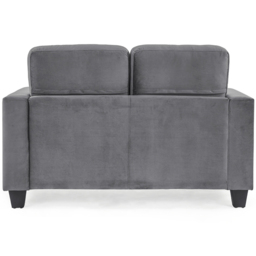 Home Detail Dakota 2 Seater Grey Velvet Sofa - Wilko - thumbnail 4