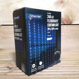 Premier FlexiBrights 240 Rainbow LED Multi-Function Christmas Curtain Light 2 x 1.5m - Size: 200 x 150 x 150cm - Multi Coloured - Samuel Alexander - W - thumbnail 6