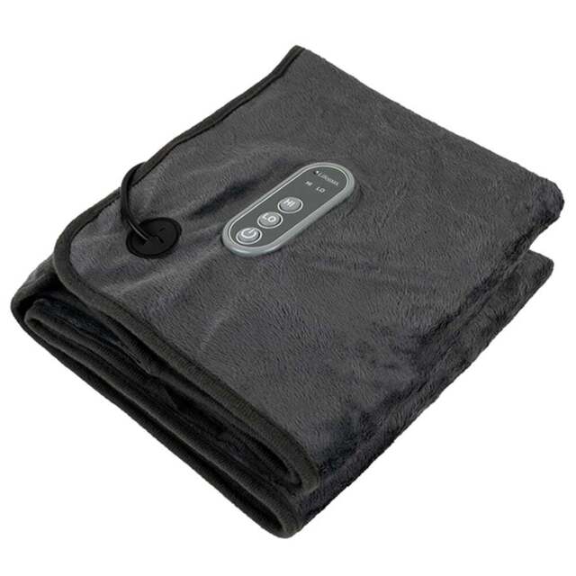 Lifemax Dual Temperature Heated Blanket - Size: 57 x 44 x 0.5cm - Grey - Wilko - image 1