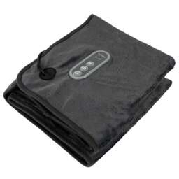 Lifemax Dual Temperature Heated Blanket - Size: 57 x 44 x 0.5cm - Grey - Wilko