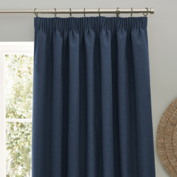 furn. Dawn Blue Blackout Pencil Pleat Curtains 117 x 137cm - Size: 137 x 117 x 1cm - Wilko - thumbnail 3
