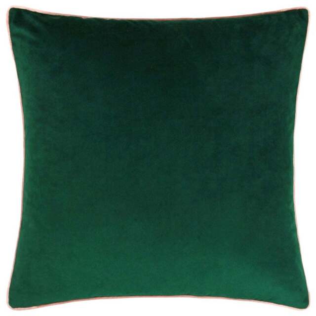 Paoletti Meridian Emerald Blush Velvet Cushion - Size: 55 x 55 cm - Multi - Wilko - image 1