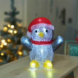 Marco Paul 12 Cool White LED Ice Decopuppa Light Up Christmas Decoration 16cm - Size: 20 x 20 x 10cm - Multicoloured - Wilko - thumbnail 3