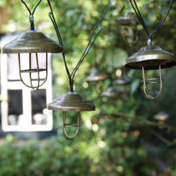 Luxform Lanzarote Solar Powered String Lights 3.8m - Size: 5.4 x 5.4 x 0.55cm - Multi - Wilko
