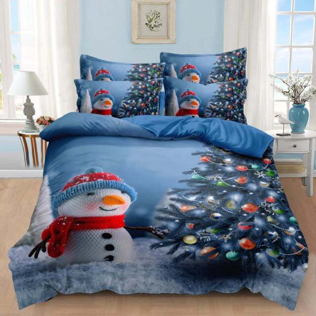 Groundlevel Single Snowman Christmas Duvet Set - Multi - Wilko - image 1