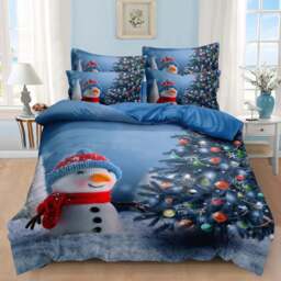 Groundlevel Single Snowman Christmas Duvet Set - Multi - Wilko