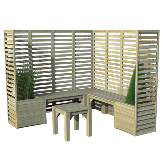 Forest Garden V3 Modular Seating Set - Size: 4 Seater - Brown - Wilko - image 1