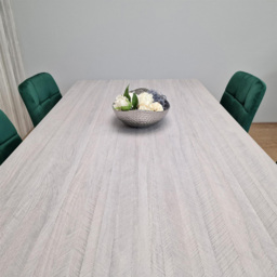 Portland 4 Seater Velvet Dining Set Grey and Green - Wilko - thumbnail 3