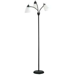 Portland Black 3 Light Arc Tree Floor Lamp - Size: 45 x 45 x 155cm - Wilko