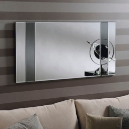 Yearn Athena Smoked Bevelled Mirror 61 x 122cm - Black - Wilko - thumbnail 3