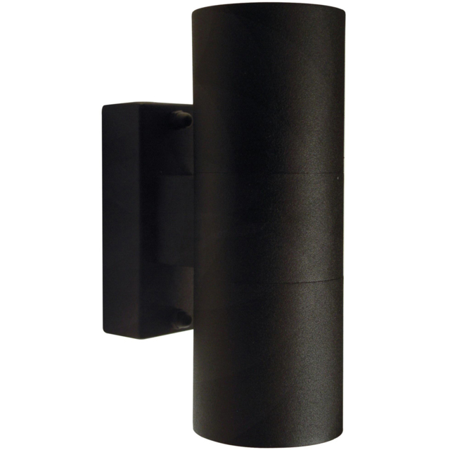 Nordlux Tin Black Double Outdoor Wall Light - Size: 17 x 6 x 13cm - Wilko - image 1