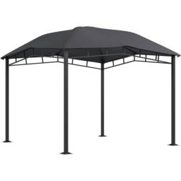 Outsunny 3 x 3m Grey Steel Frame Outdoor Patio Tent Gazebo - Wilko - thumbnail 3