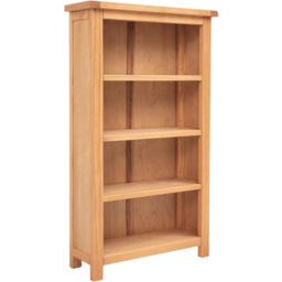 Lugo 4 Shelf Waxed Bookcase - Wood - Wilko - thumbnail 4
