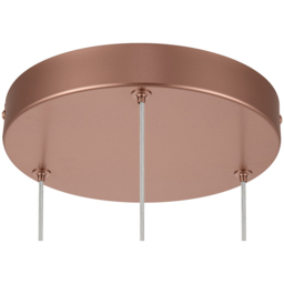 Cosylyte Nyah 3 Light Copper Spiral Cluster LED Pendant Light - Size: 25 x 40.5 x 24cm - Gold - Wilko - thumbnail 7