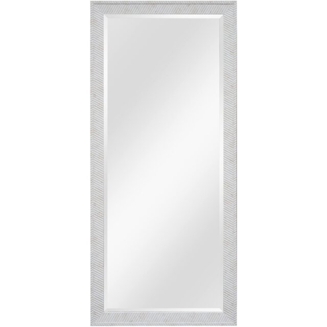 Embossed Stone Effect Bevelled Mirror Silver - Wilko - image 1