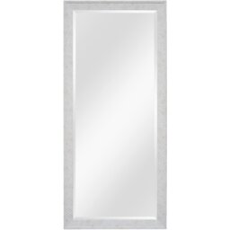 Embossed Stone Effect Bevelled Mirror Silver - Wilko
